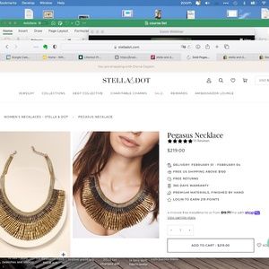 Stella & Dot "Pegasus" necklace